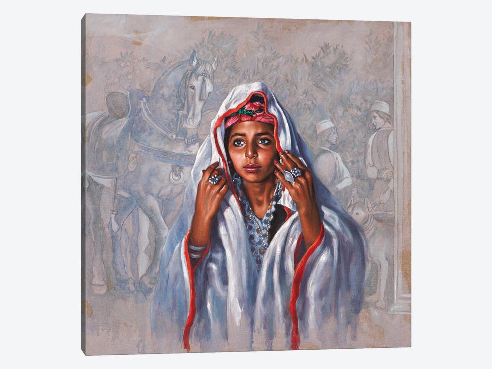 Aisha The Young Bride by Ali Hassoun 1-piece Canvas Print