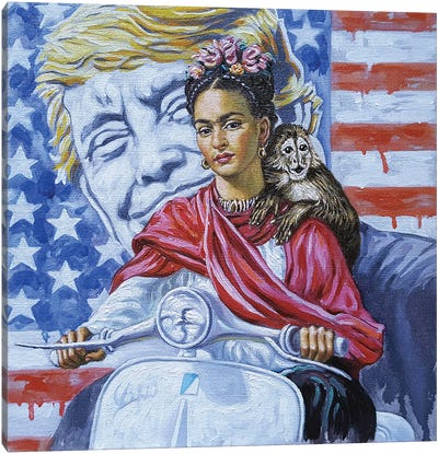 Just For One Day Canvas Art Print - Donald Trump