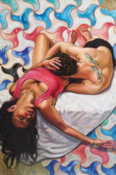 Kaleidoscopic Figures: Lovers II by Ali Hassoun