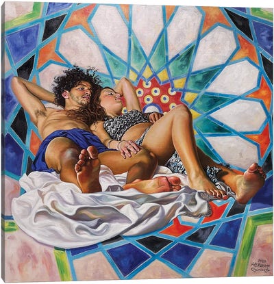 Lovers III Canvas Art Print - Ali Hassoun