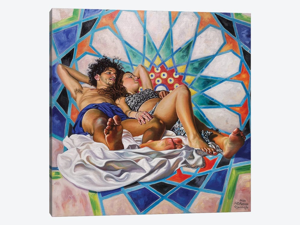 Lovers III by Ali Hassoun 1-piece Canvas Artwork