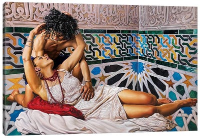 Amore E Psiche Canvas Art Print - Ali Hassoun
