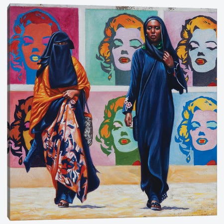 Pop Girls II Canvas Print #AHN40} by Ali Hassoun Canvas Art