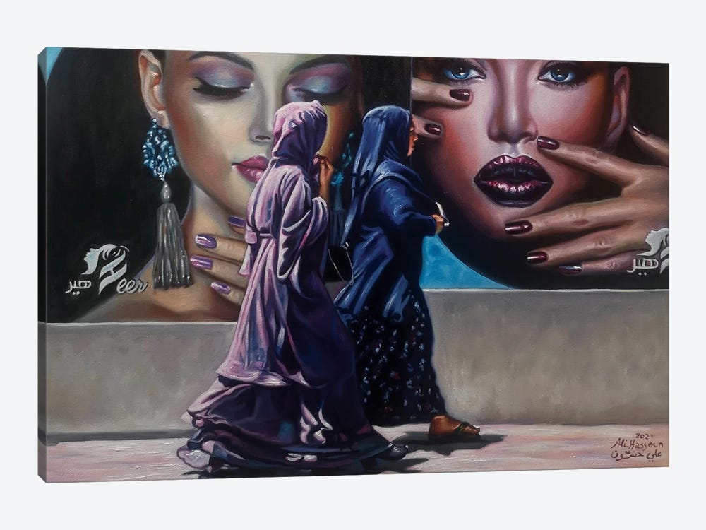 Pop Girls III by Ali Hassoun 1-piece Canvas Print