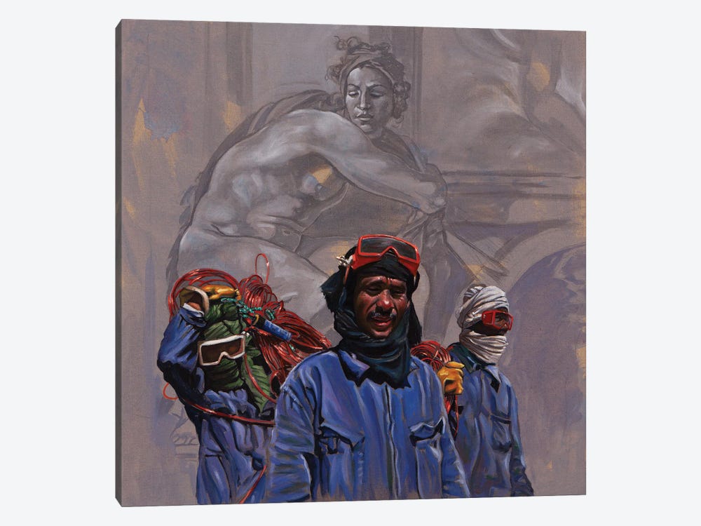 Steelworkers by Ali Hassoun 1-piece Canvas Print