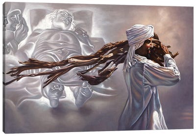 The Lamentation Of Christ Canvas Art Print - Ali Hassoun