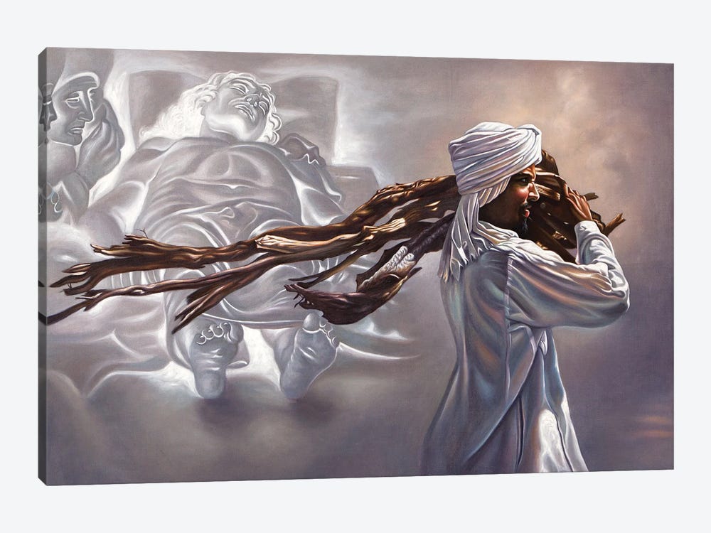 The Lamentation Of Christ by Ali Hassoun 1-piece Canvas Art Print
