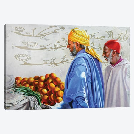 Yellow Turban Canvas Print #AHN65} by Ali Hassoun Canvas Print