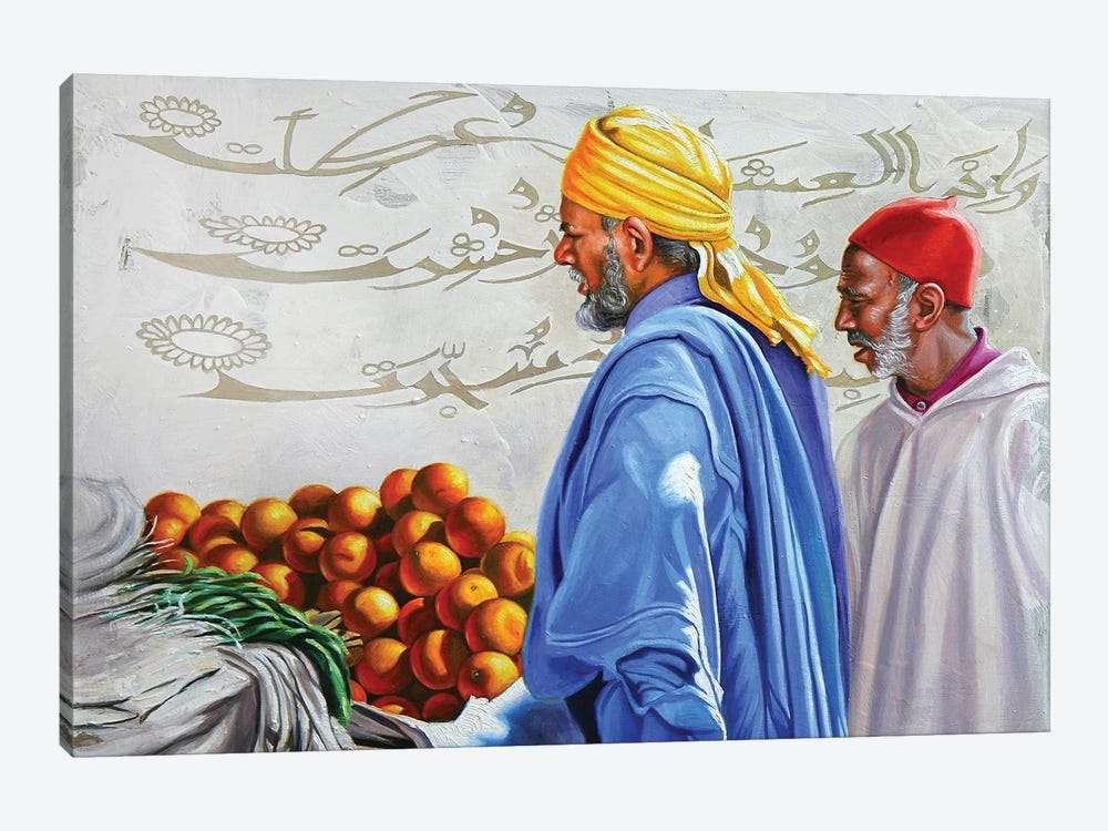 Yellow Turban by Ali Hassoun 1-piece Canvas Art Print