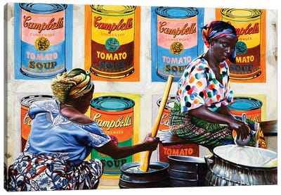 Campbell's Soup Canvas Art Print - Life Imitates Art