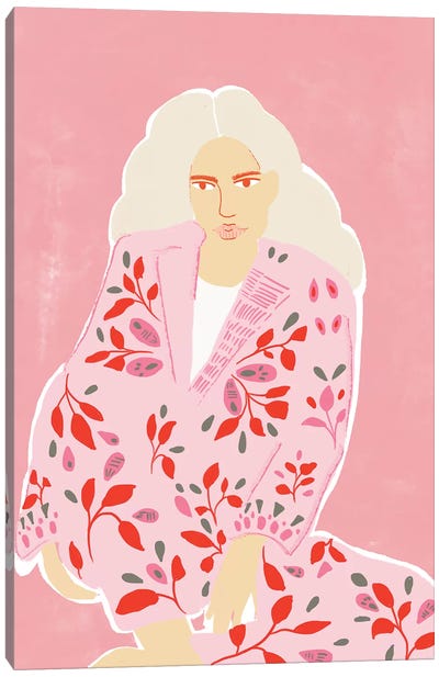 Pink Girl Canvas Art Print - Alja Horvat