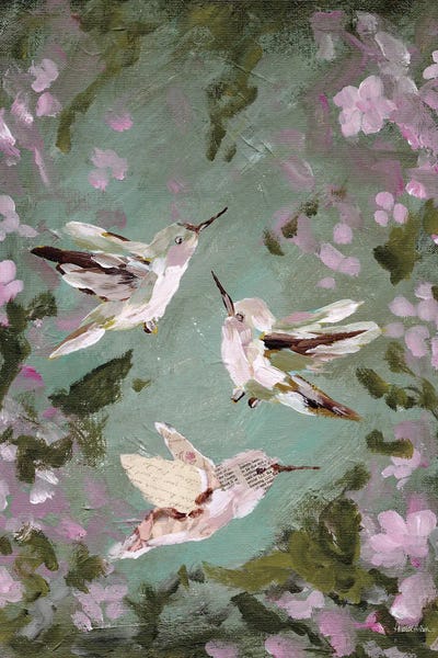 Hummingbirds In The Garden