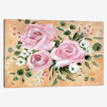 Sunshine and Roses Canvas Print #AHP7} by Amanda Hilburn Canvas Art