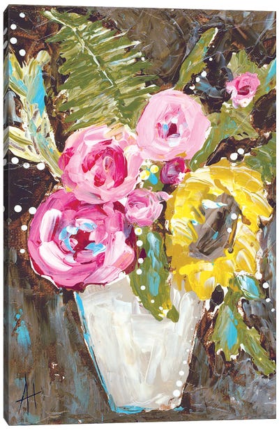 Warm Summer Floral Canvas Art Print