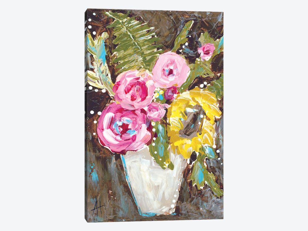 Warm Summer Floral by Amanda Hilburn 1-piece Canvas Artwork
