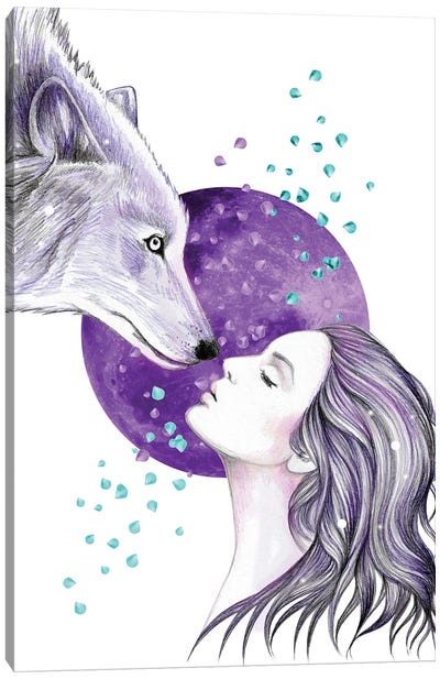 Some Things Cosmic Canvas Art Print - Wolf Art