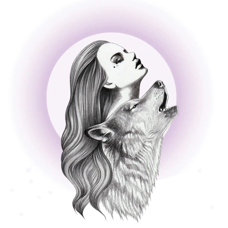 Howling by Andrea Hrnjak wall art