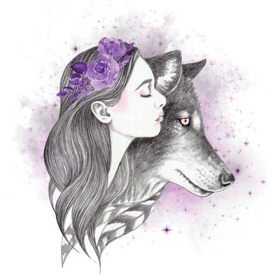 Shadow Moon by Andrea Hrnjak canvas print