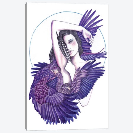 Eagle Woman Canvas Print #AHR12} by Andrea Hrnjak Canvas Print