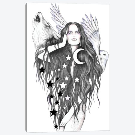 Moon Witch Canvas Print #AHR139} by Andrea Hrnjak Canvas Print