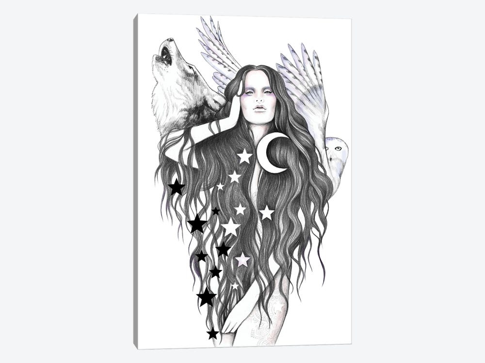 Moon Witch by Andrea Hrnjak 1-piece Art Print