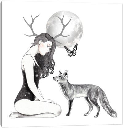 Hunters Moon Canvas Art Print - Andrea Hrnjak