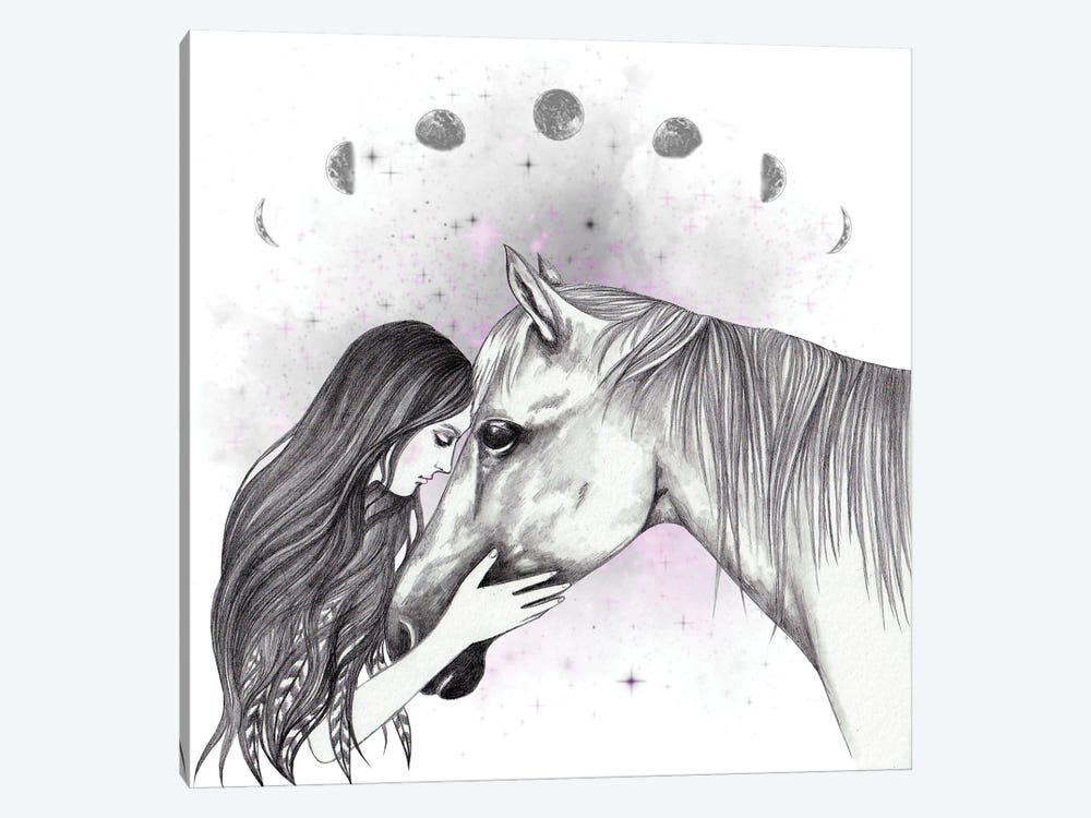 Horse And I 1-piece Canvas Wall Art