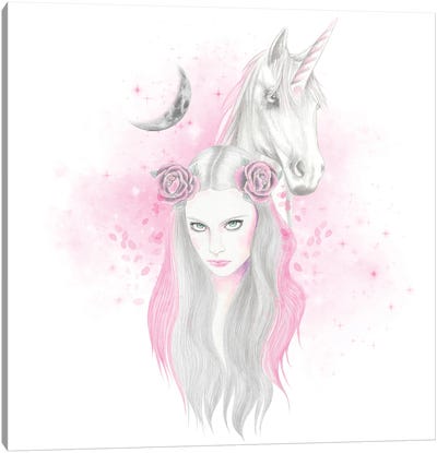 Unicorn Canvas Art Print - Andrea Hrnjak
