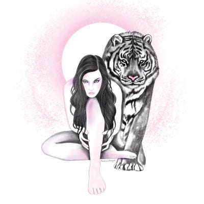 Tiger by Andrea Hrnjak framed canvas print