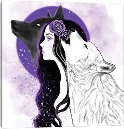 Purple Magic Canvas Art Print - Andrea Hrnjak