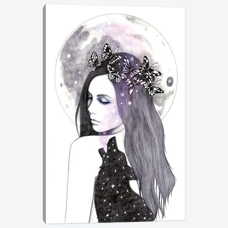 Looking For The Stars Canvas Print #AHR17} by Andrea Hrnjak Canvas Wall Art