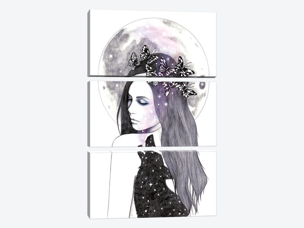 Looking For The Stars by Andrea Hrnjak 3-piece Canvas Art Print