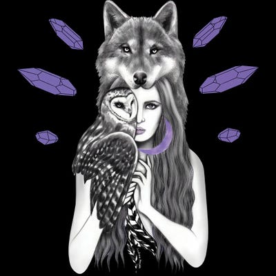 Wild At Heart by Andrea Hrnjak framed canvas print