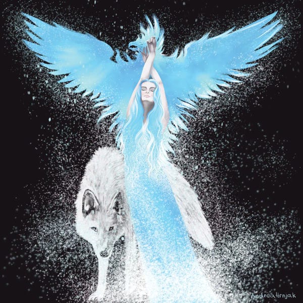 Wolves: Blue Phoenix by Andrea Hrnjak