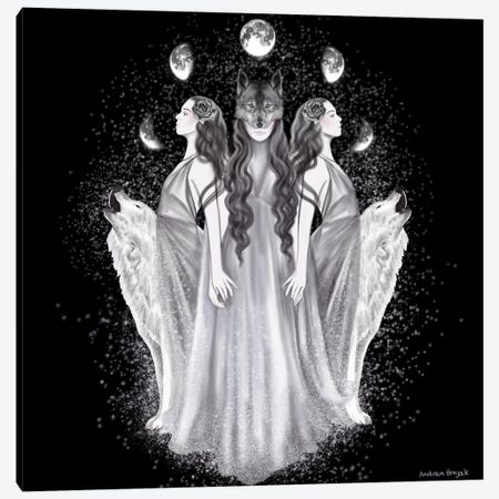 Moon Goddess Canvas Print #AHR191} by Andrea Hrnjak Canvas Print