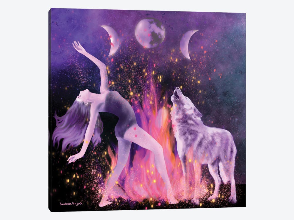 In Flames by Andrea Hrnjak 1-piece Canvas Art
