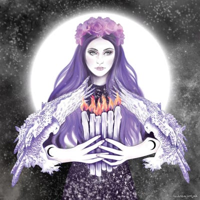 Six Candles by Andrea Hrnjak framed wall art