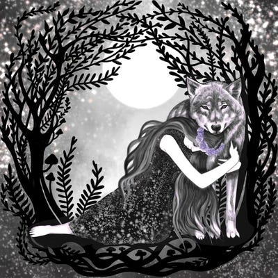 Twin Soul by Andrea Hrnjak framed wall art