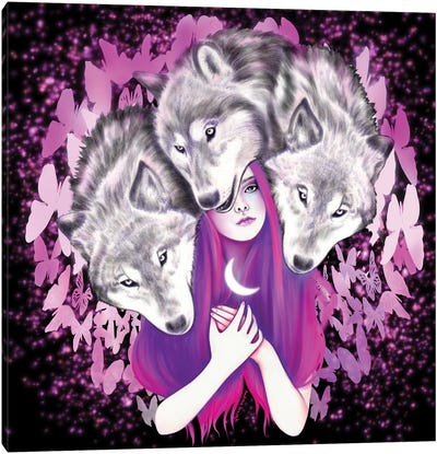 Company Of Wolves Canvas Art Print - Andrea Hrnjak