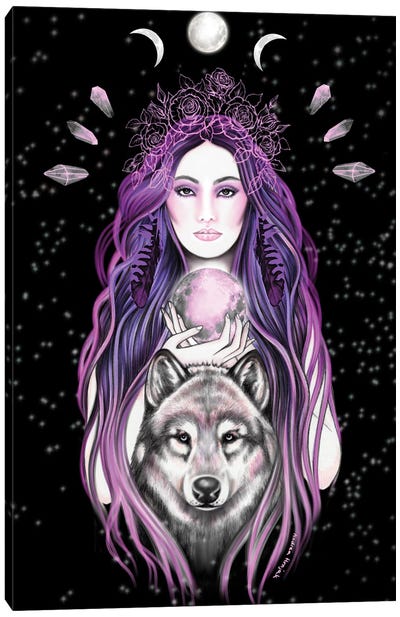 Mystical Witch Canvas Art Print - Andrea Hrnjak