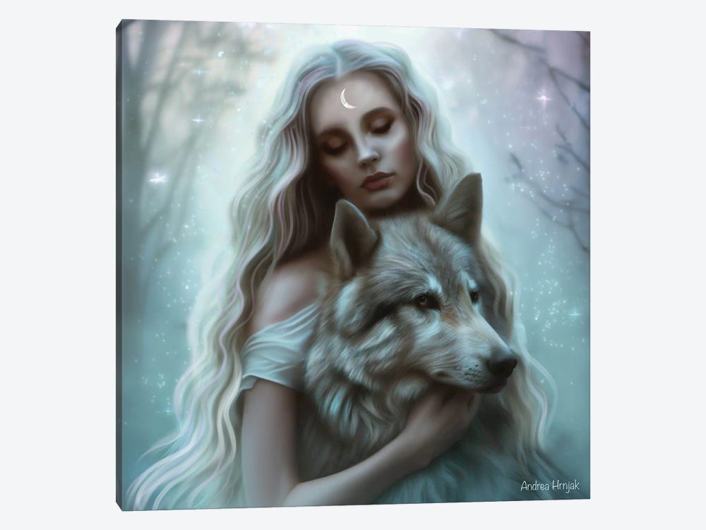 Twin Souls by Andrea Hrnjak 1-piece Canvas Print