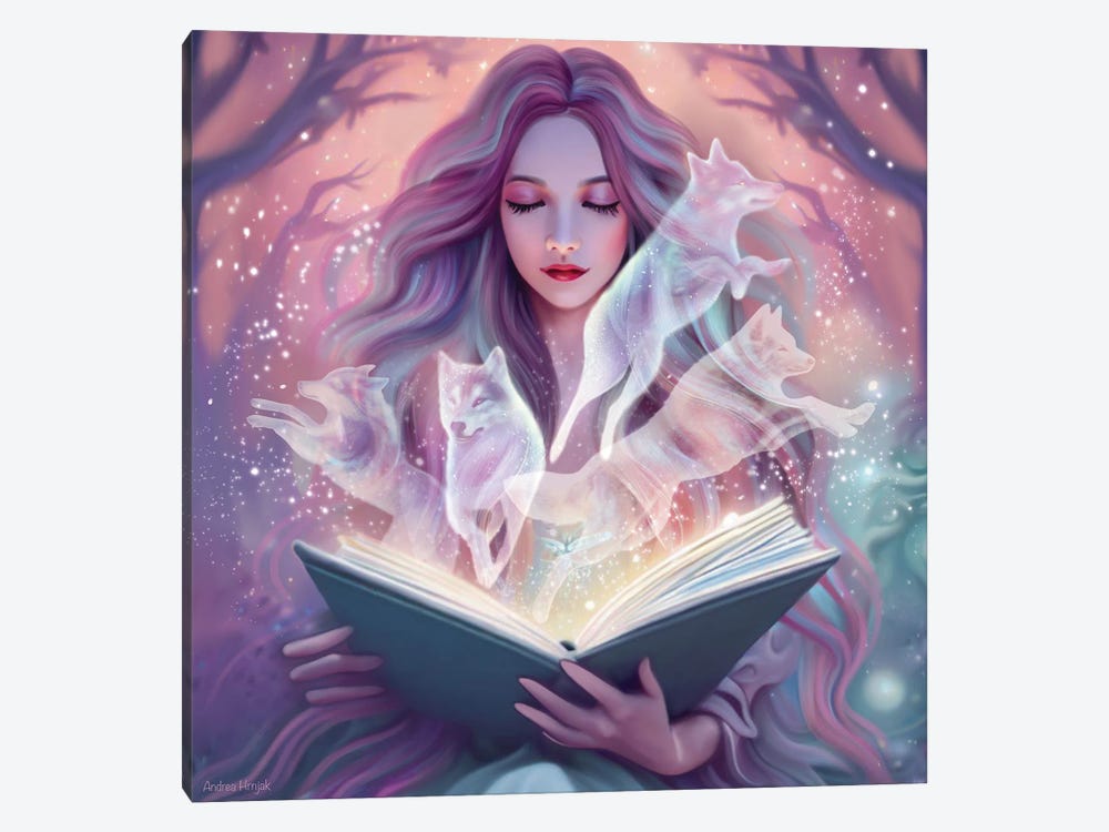 Book Of Magic by Andrea Hrnjak 1-piece Canvas Print