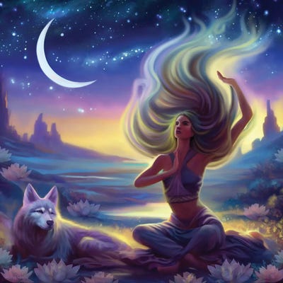 Enchanted Desert by Andrea Hrnjak framed canvas print