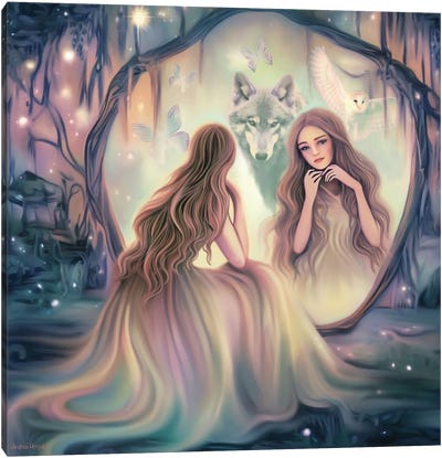 Spirits Of The Magic Forest Canvas Art Print - Andrea Hrnjak