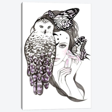 Night Owl Canvas Print #AHR24} by Andrea Hrnjak Art Print