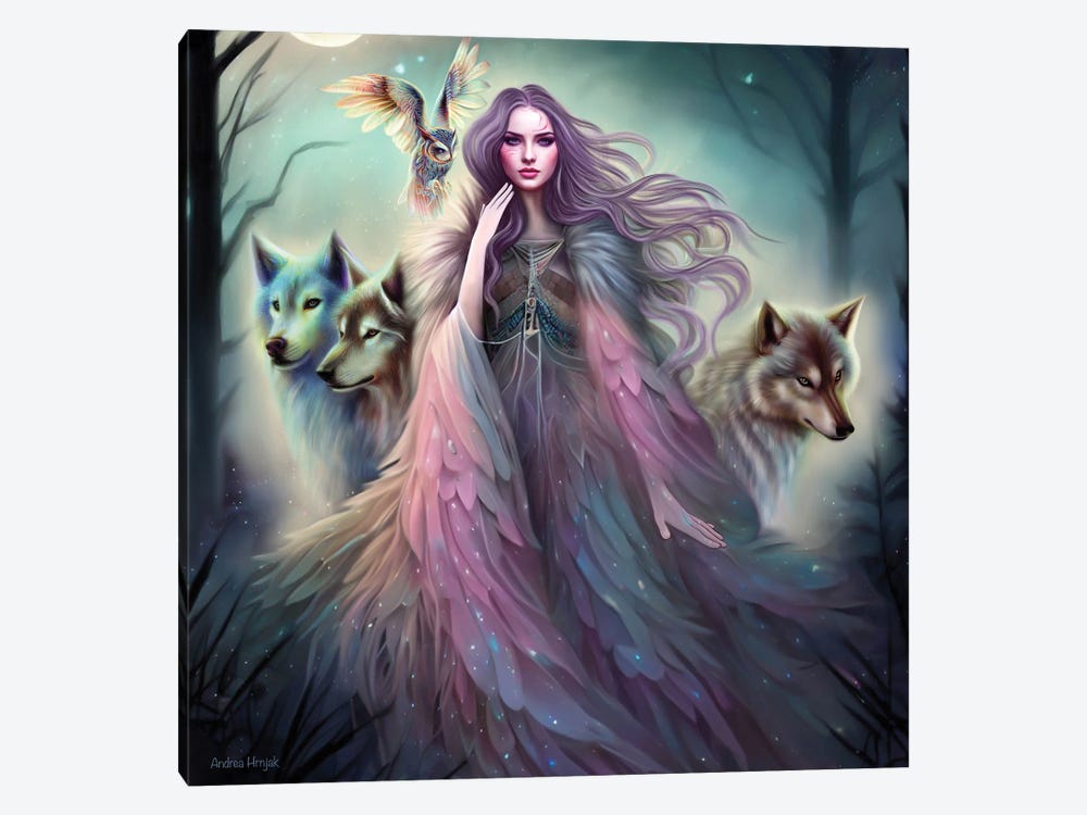 Mystical Woodland by Andrea Hrnjak 1-piece Canvas Art Print
