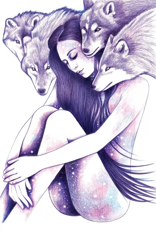 Raised By Wolves by Andrea Hrnjak wall art