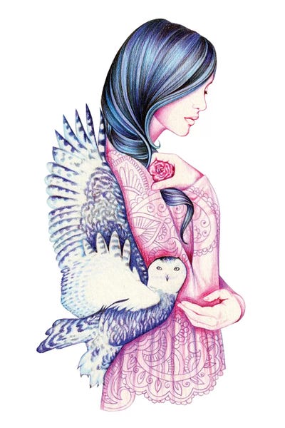 Secret by Andrea Hrnjak framed canvas print