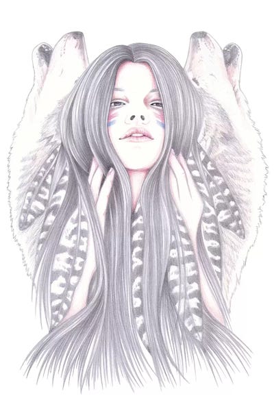 Shadowing by Andrea Hrnjak framed canvas print