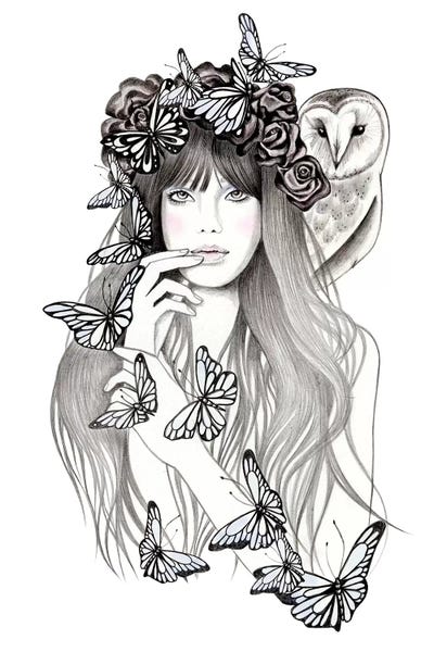 Black & White Drawings & Illustrations: Silent by Andrea Hrnjak